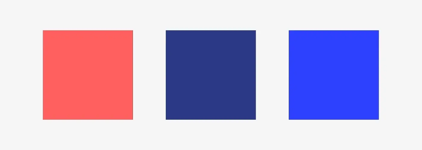 The campaign signs drawing themselves inside the three colour squares